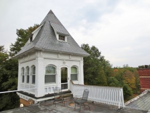 Tower, photo taken from the edge of the Roof Deck